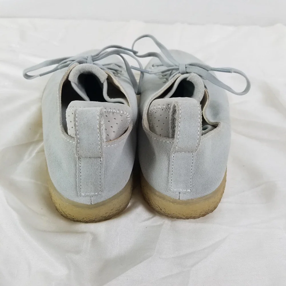 Bluprint Shoes Womens 7.5 Gray Suede Low‎ Top Lace Up Athletic Sneakers